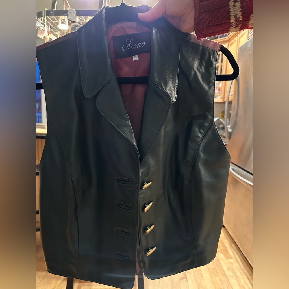 Siena - Size 8 Leather Vest